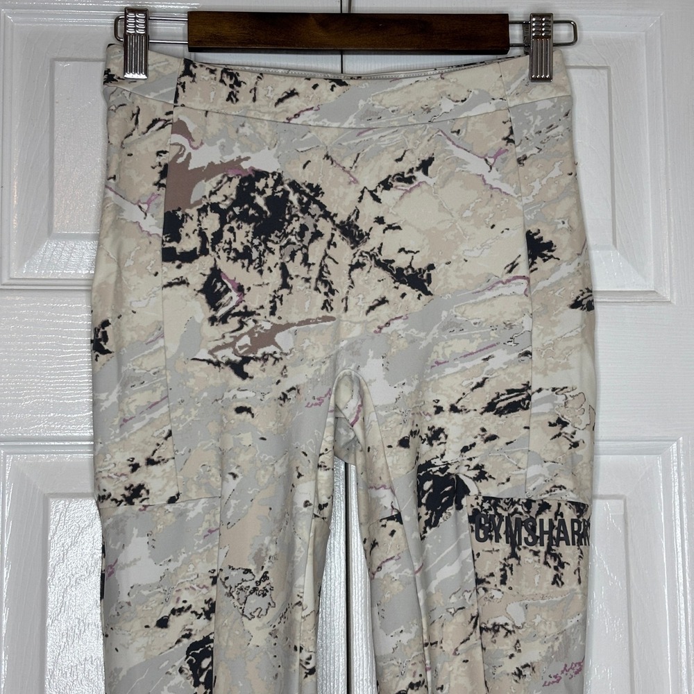 Gymshark Ori Marbled Print Athletic Leggings Women Size M - Picture 3 of 11
